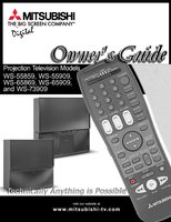 Mitsubishi WS55859 WS55909 WS65869 TV Operating Manual